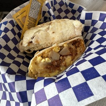 Eat n' Run Cafe - Chorizo Breakfast Burrito - Sandwiches Near Me - Flagstaff, Arizona Eat n' Run Cafe - Chorizo Breakfast Burrito - Sandwiches Near Me - Flagstaff, Arizona
