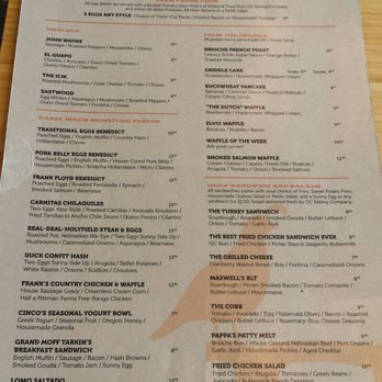 Early Bird - Menu - New American Near Me - Fullerton, California