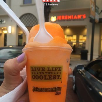 Jeremiah's Italian Ice - Orange and peach Italian ice. Both gluten and dairy free!!! - Desserts Near Me - Windermere, Florida