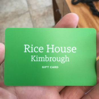 Rice House Kimbrough - a hand holding a gift card - Chinese Near Me - Springfield, Missouri Rice House Kimbrough - a hand holding a gift card - Chinese Near Me - Springfield, Missouri