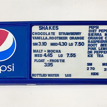 Bartels Giant Burger - Drink menu - Burgers Near Me - Redding, California