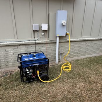 Mighty Volt Electric - Exterior inlet plug for generator. - Electricians Near Me - Fort Worth, Texas