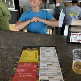 The Star of the Show with 1 of 2 pages of great food choices