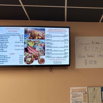 Cajun Seafood & Wings - a menu on the wall - Cajun/Creole Near Me - Virginia Beach, Virginia Cajun Seafood & Wings - a menu on the wall - Cajun/Creole Near Me - Virginia Beach, Virginia