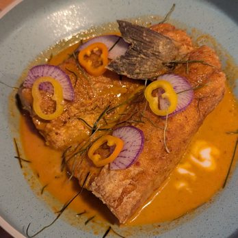 KRAAM Thai - Choo Chee crusted branzino curry - Thai Near Me - New York, New York