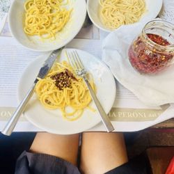 L'Antica Birreria Peroni - Carbonara, caccio e peep, Trippa Ala romana, Agnello
