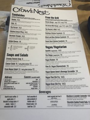 Menu photo 6 Crow's Nest Kalamazoo, MI
