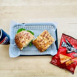 Hot Pastrami Sub Melt (Provolone & Veggies)