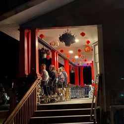 Enso Japanese Steak House - Festive porch area