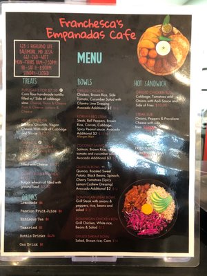 Menu photo 3 Franchesca’s Empanadas Cafe Baltimore, MD Menu photo 3 Franchesca’s Empanadas Cafe Baltimore, MD