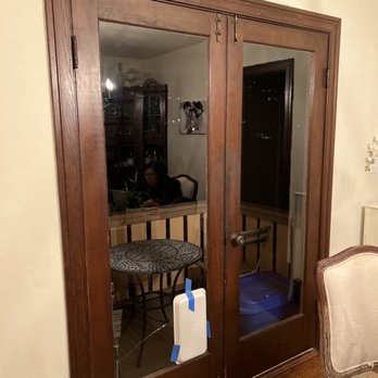 Glass Work - Broken dining room glass door - Glass & Mirrors Near Me Glass Work - Broken dining room glass door - Glass & Mirrors Near Me
