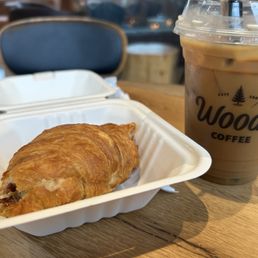Breakfast croissant was good