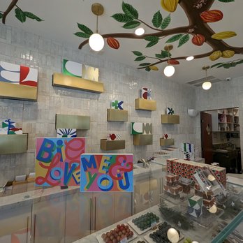 andSons Chocolates - The shop itself is beautiful with a hand-painted mural of a cacao tree on the ceiling - Chocolatiers & Shops Near Me - Beverly Hills, California andSons Chocolates - The shop itself is beautiful with a hand-painted mural of a cacao tree on the ceiling - Chocolatiers & Shops Near Me - Beverly Hills, California