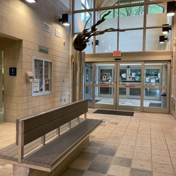 Wilton Westbound Safety Rest Area - Inside main building looking out. - Rest Stops Near Me - Wilton, Iowa