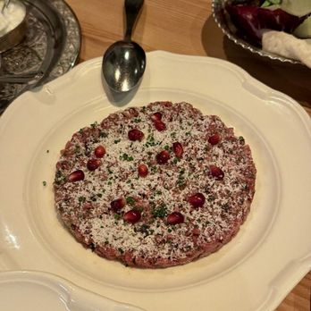 Dalida - Kibbeh Nayyeh (beef tartare) - Mediterranean Near Me - San Francisco, California Dalida - Kibbeh Nayyeh (beef tartare) - Mediterranean Near Me - San Francisco, California