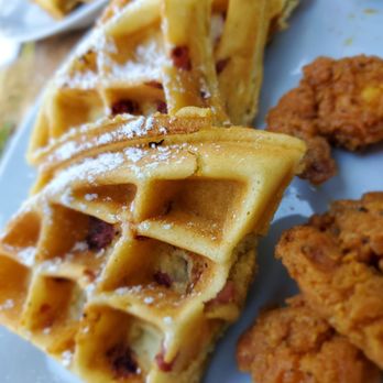 Brooklyn Waffle House - Bacon waffle - New American Near Me - Brooklyn, New York