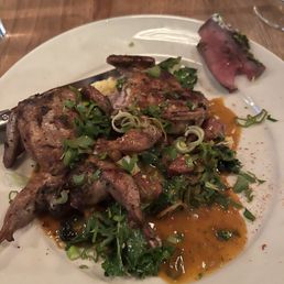 Quail (with a bite of the antelope in the back) Quail (with a bite of the antelope in the back)