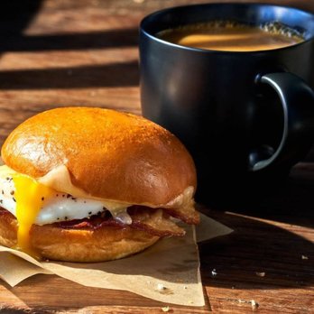 Panera Bread - a breakfast sandwich and a cup of coffee - Salad Near Me - Dallas, Texas Panera Bread - a breakfast sandwich and a cup of coffee - Salad Near Me - Dallas, Texas