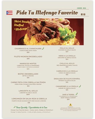 Menu photo 3 Raices Times San Juan, PR