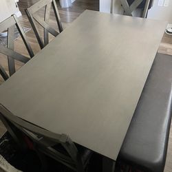 Furniture World Superstores - New table and chair set with a bench