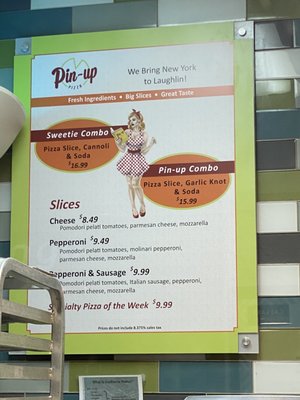 Menu photo 4 Pin-up Pizza & Subs Laughlin, NV