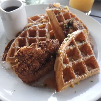 Bloom - Church waffle with fried chicken ? The chicken is out of this world) - American Near Me - Santa Clara, California