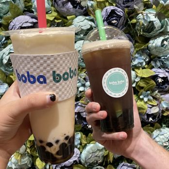 Boba Boba Bubble Tea & Coffee - Piña colada smoothie and peach tea - Macarons Near Me - Plano, Texas Boba Boba Bubble Tea & Coffee - Piña colada smoothie and peach tea - Macarons Near Me - Plano, Texas