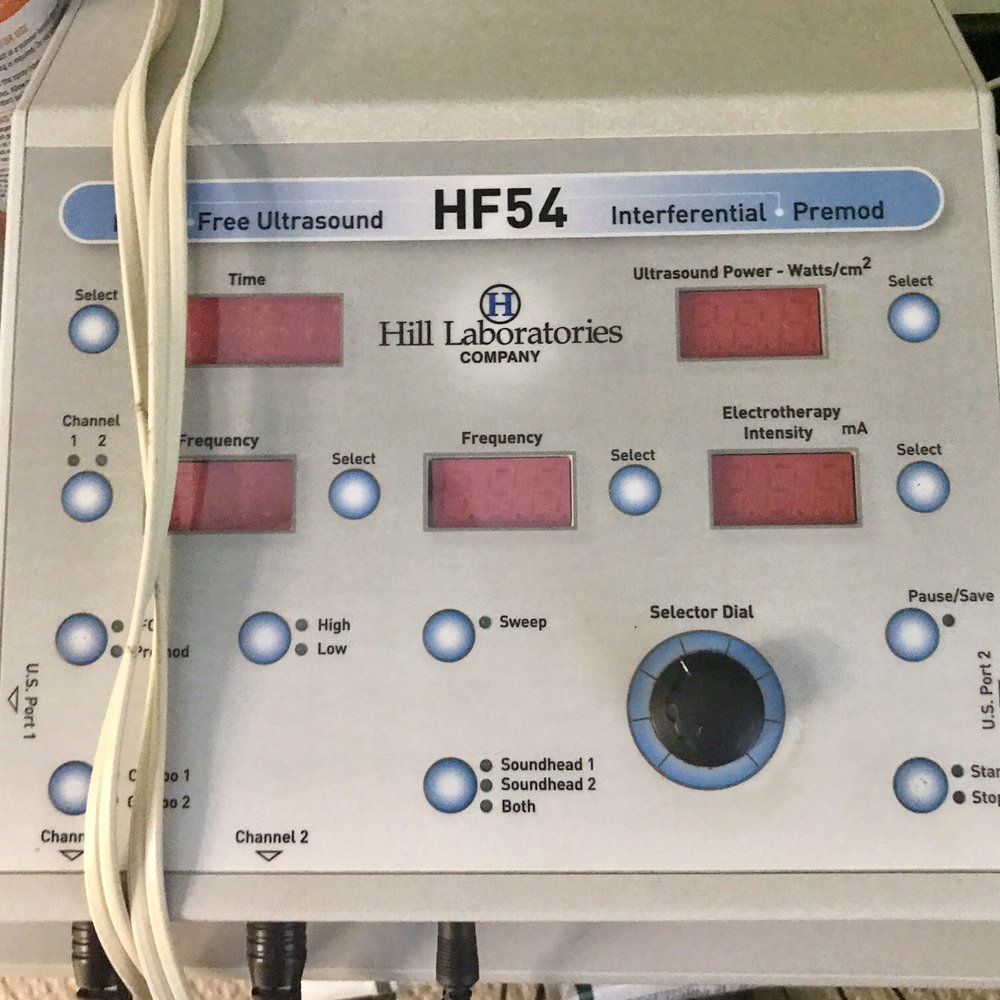 Hill Labs ultrasound therapy unit.