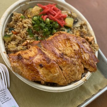 Chef Chin's Hibachi Ramen - Hibachi Fried Rice w/ Salmon - Japanese Near Me - Plano, Texas