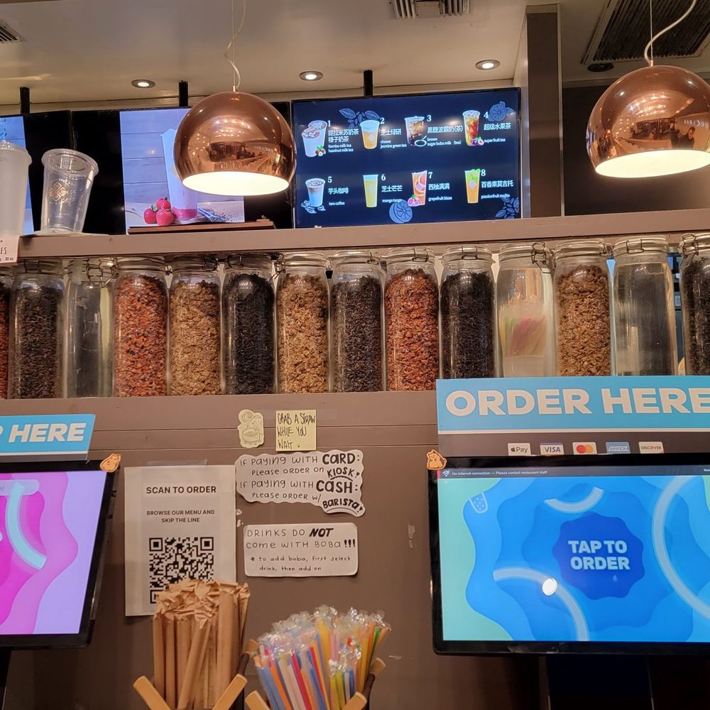 Prolece Tea - Order kiosk - Bubble Tea Near Me - Pasadena, California