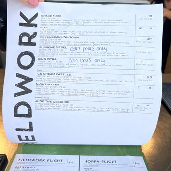Fieldwork Brewing Company - Menu june 2023 - Beer Gardens Near Me - Monterey, California Fieldwork Brewing Company - Menu june 2023 - Beer Gardens Near Me - Monterey, California