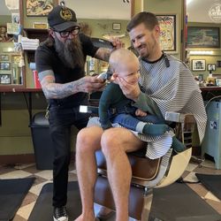 Manly & Sons Barber - Baby's first haircut!