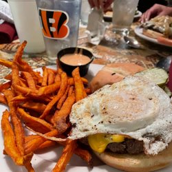 Arthur's - Breakfast Burger w/ Sweet Potato Fries