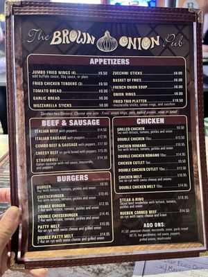 Menu photo 1 The Brown Onion Steger, IL Menu photo 1 The Brown Onion Steger, IL