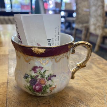 The Modern Rose - The bill comes in this adorable teacup! - Coffee & Tea Near Me - Hollywood, Florida The Modern Rose - The bill comes in this adorable teacup! - Coffee & Tea Near Me - Hollywood, Florida