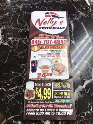 Menu photo 1 Nelly's Latin Restaurant Monticello, NY Menu photo 1 Nelly's Latin Restaurant Monticello, NY
