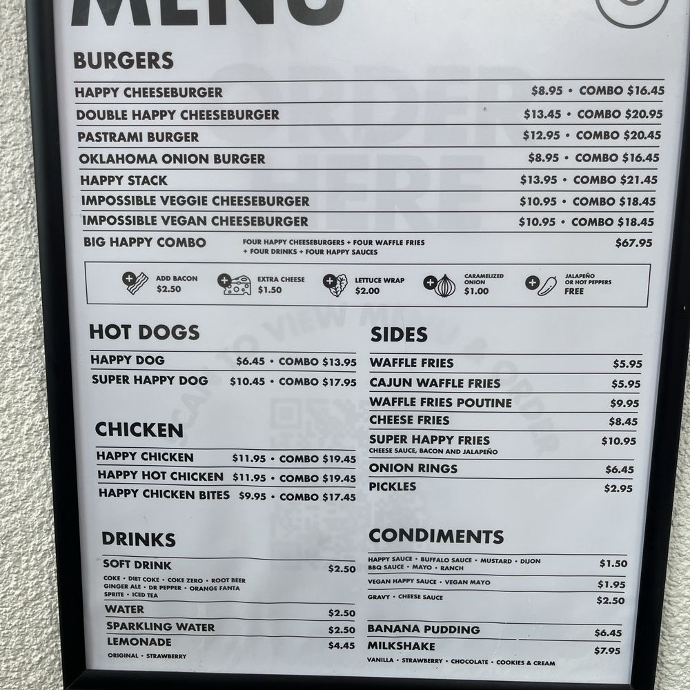 Happy Burger - Menu - Hot Dogs Near Me - Toronto, Ontario Happy Burger - Menu - Hot Dogs Near Me - Toronto, Ontario