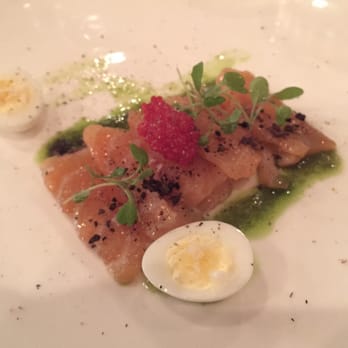 Edge by Chef Dustin Allen - Smoked Faroe Salmon - New American Near Me - Peoria Heights, Illinois