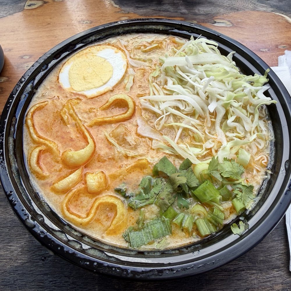 Burmese Delight - Coconut Chicken Noodle Soup - Food Trucks Near Me - Portland, Oregon