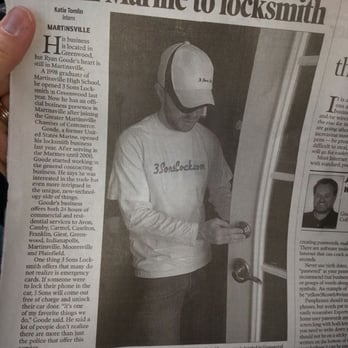 3 Sons Lock Service - Thank you Martinsville Reporter Times! - Keys & Locksmiths Near Me 3 Sons Lock Service - Thank you Martinsville Reporter Times! - Keys & Locksmiths Near Me
