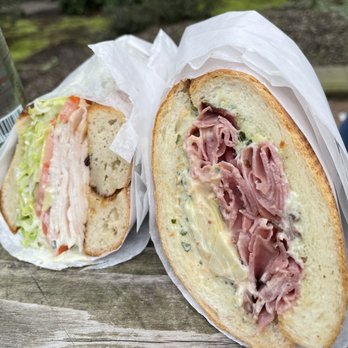 Break Bread - Don't Pastrami me along sandwich(French bread) & a chicken sandwich (gluten free bread) - Sandwiches Near Me - Portland, Oregon