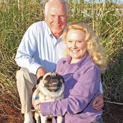 Islander Home & Pet Care - Lori Griffin- Owner of Islander Home & Pet Care with her dad and Baxter Pug