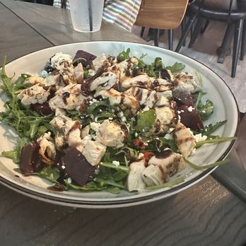 Marconi Mercato - Marinated goat cheese salad with chicken - Italian Near Me - St. Louis, Missouri Marconi Mercato - Marinated goat cheese salad with chicken - Italian Near Me - St. Louis, Missouri