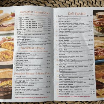 Atlantic Ave Deli - the breakfast menu - Delis Near Me - Freeport, New York