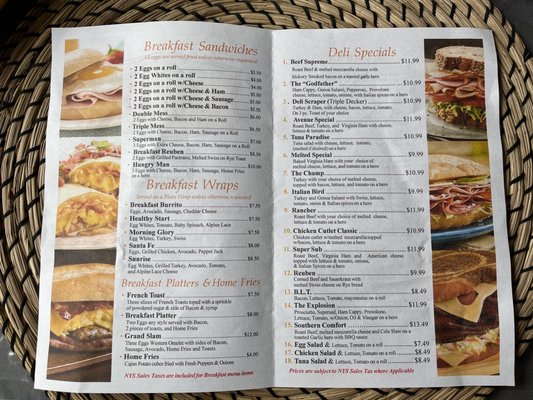 Menu photo 2 Atlantic Ave Deli Freeport, NY