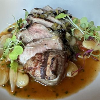 Fore Street - Brined pork loin - New American Near Me - Portland, Maine Fore Street - Brined pork loin - New American Near Me - Portland, Maine