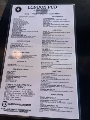 Menu photo 1 London Gastropub Monrovia, CA Menu photo 1 London Gastropub Monrovia, CA