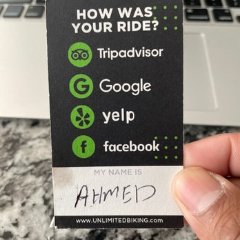 Unlimited Biking - Thank you Ahmed!! - Bike Rentals Near Me - New York, New York Unlimited Biking - Thank you Ahmed!! - Bike Rentals Near Me - New York, New York