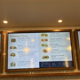 toast menu