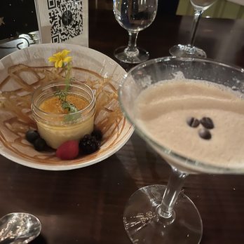 The Gamekeeper - Espresso Martini & crème brûlée - New American Near Me - Boone, North Carolina